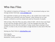 Tablet Screenshot of hasfiles.com